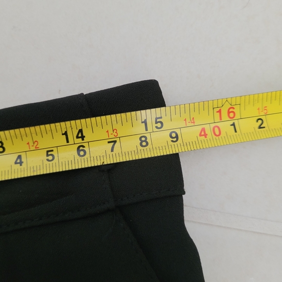 NWT New York & Company High Waist Wide Leg Black Pants with Floral Lining Small - Picture 8 of 12